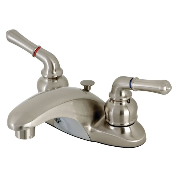 KB628B 4" Centerset Bathroom Faucet, Brushed Nickel